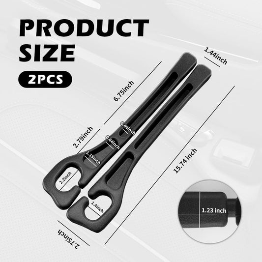 2PCS Car Gap Filler with Storage Slots,Upgrade Version Car Seat Gap Filler Organ