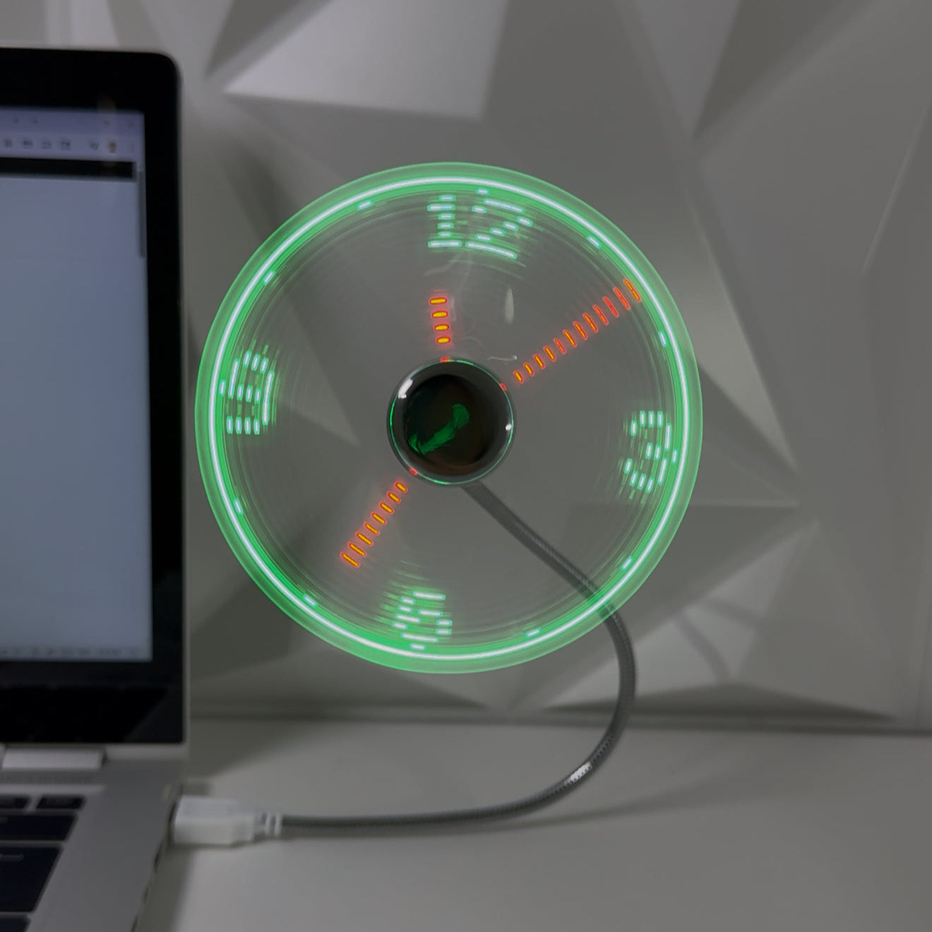 Glow Clock Fan
